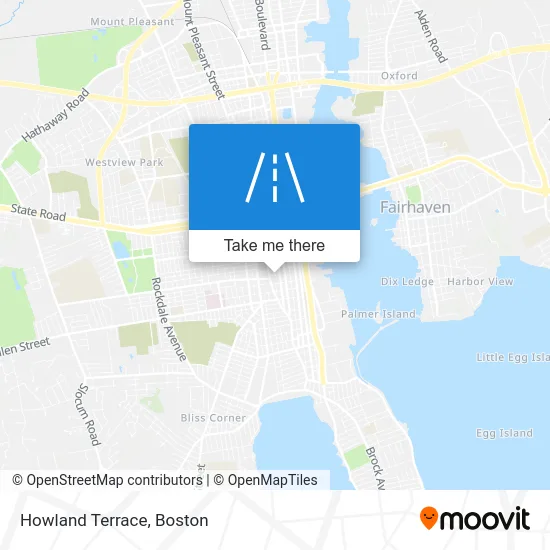 Howland Terrace map