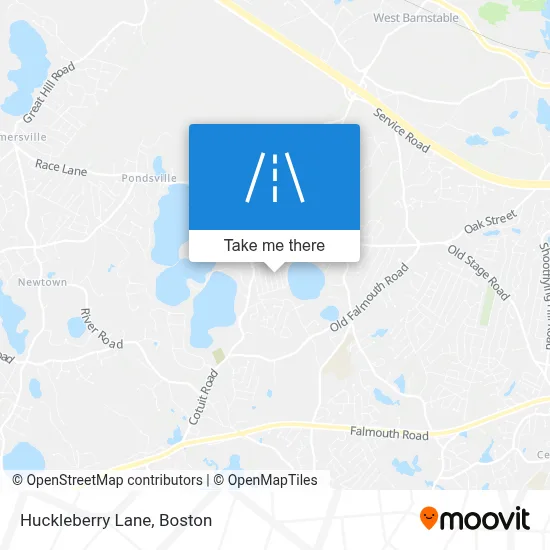 Huckleberry Lane map