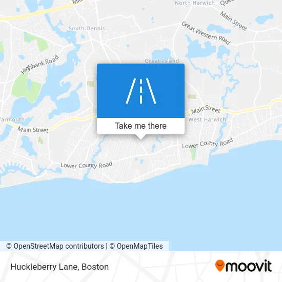 Huckleberry Lane map