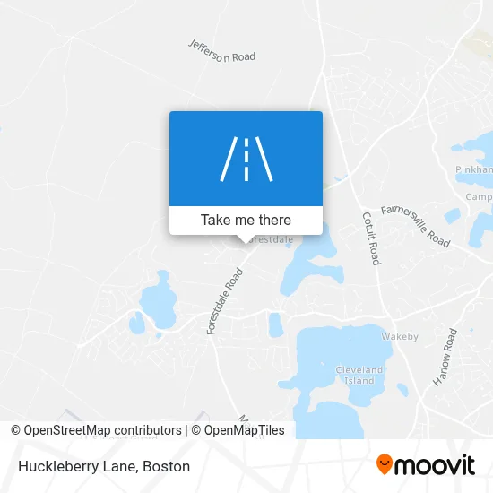 Huckleberry Lane map