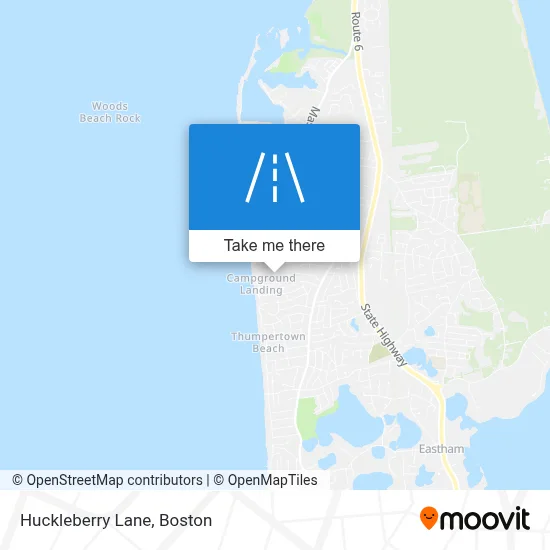 Huckleberry Lane map