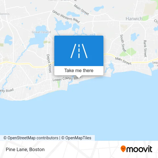 Pine Lane map