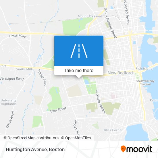 Huntington Avenue map