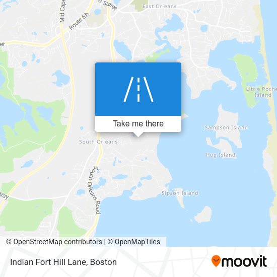 Indian Fort Hill Lane map
