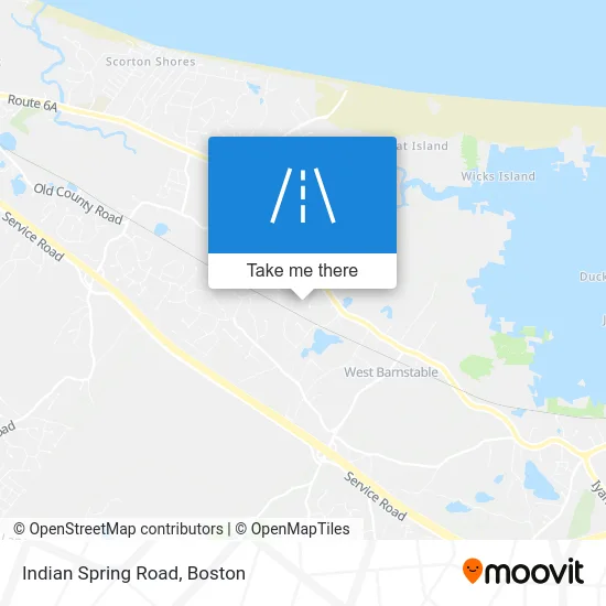 Indian Spring Road map