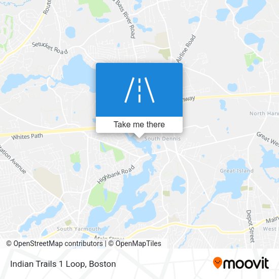 Mapa de Indian Trails 1 Loop