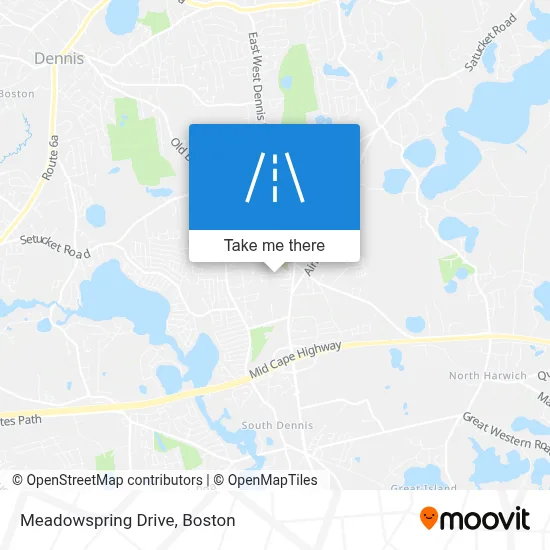 Meadowspring Drive map