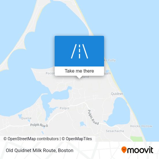 Old Quidnet Milk Route map