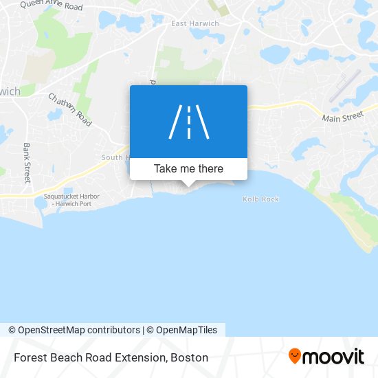 Forest Beach Road Extension map