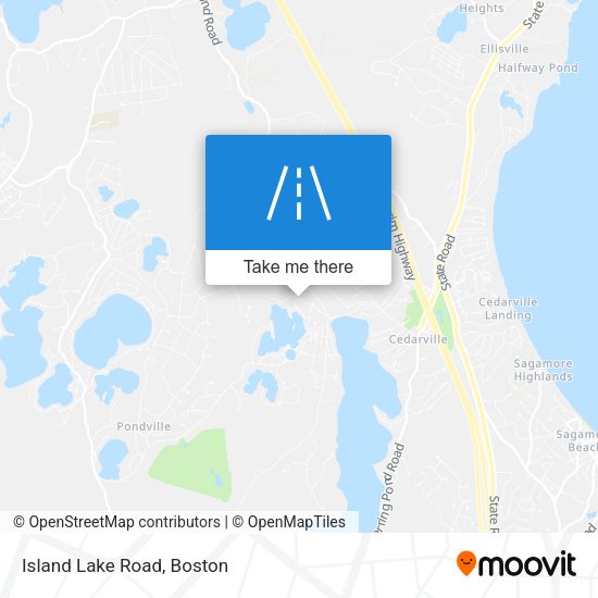 Island Lake Road map