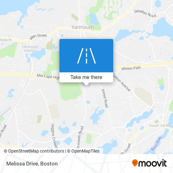 Mapa de Melissa Drive