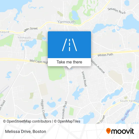 Melissa Drive map