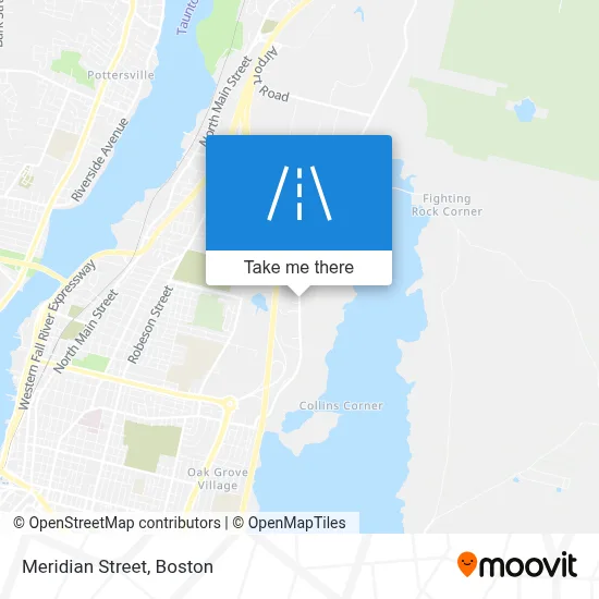 Meridian Street map