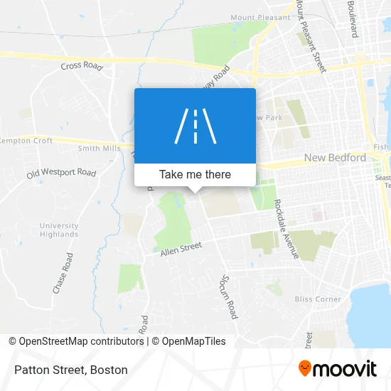Patton Street map