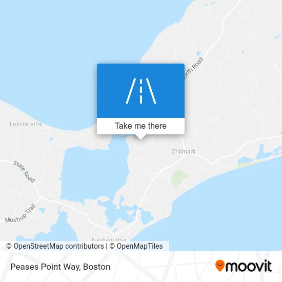 Peases Point Way map