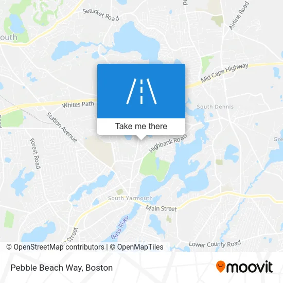 Pebble Beach Way map