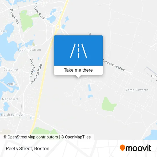 Peets Street map