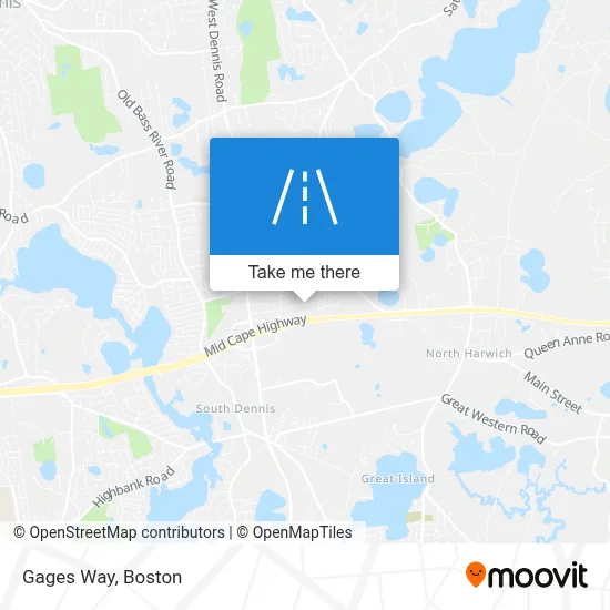 Gages Way map