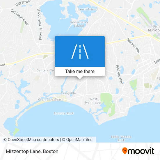 Mizzentop Lane map