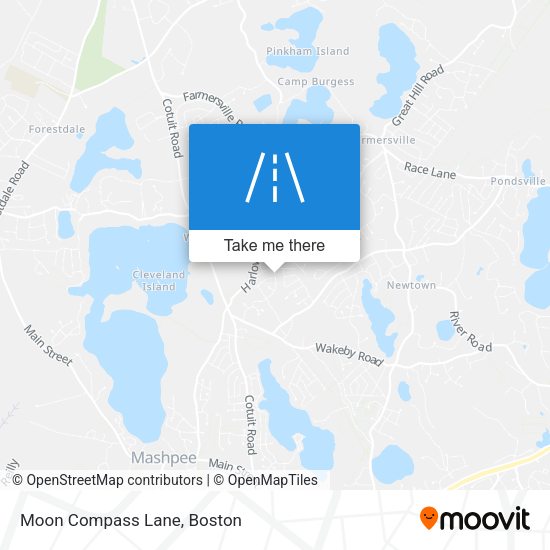 Moon Compass Lane map