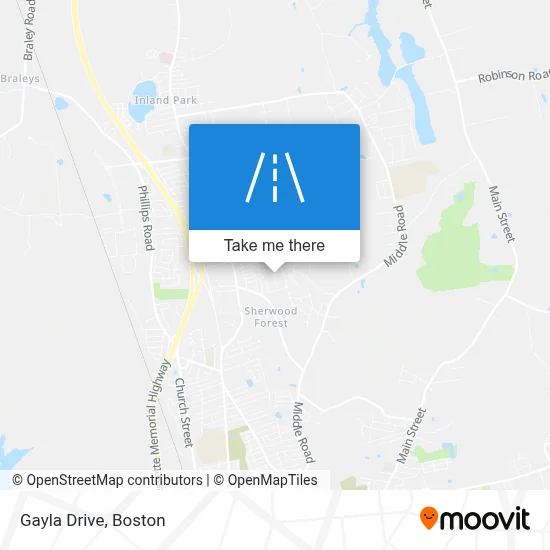 Gayla Drive map