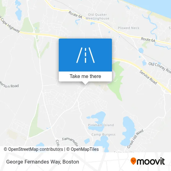 George Fernandes Way map