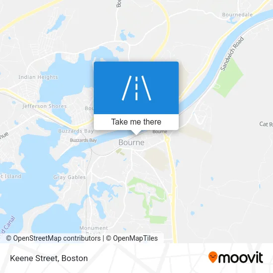 Keene Street map