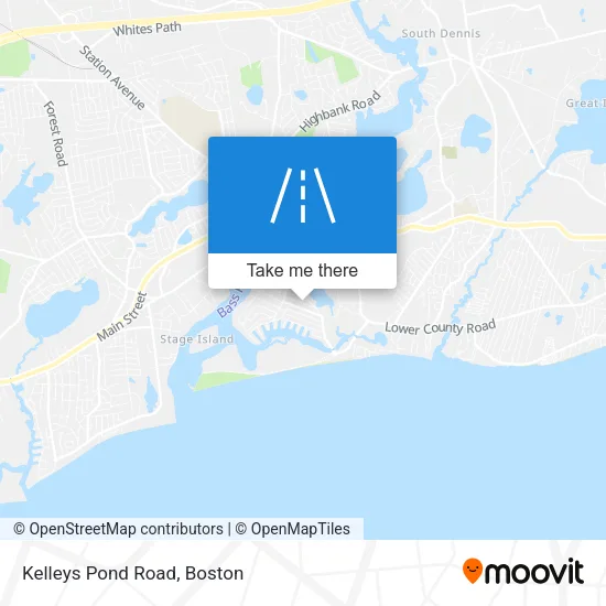 Kelleys Pond Road map