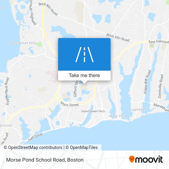 Morse Pond School Road map
