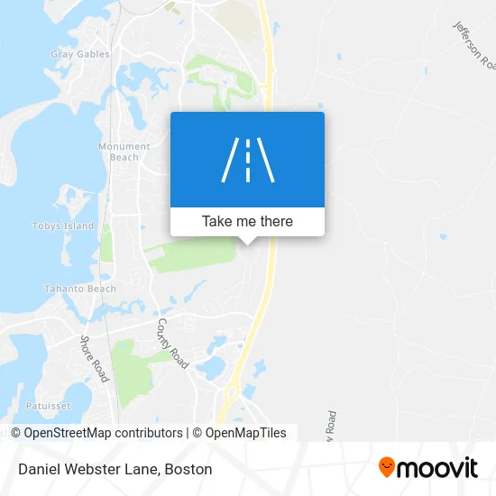 Daniel Webster Lane map