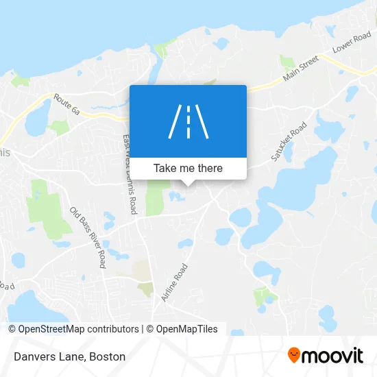 Danvers Lane map