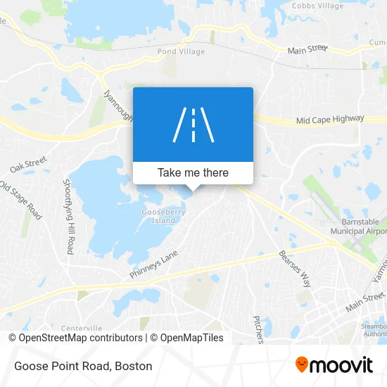 Goose Point Road map