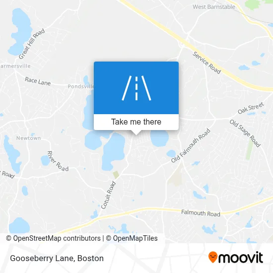 Gooseberry Lane map