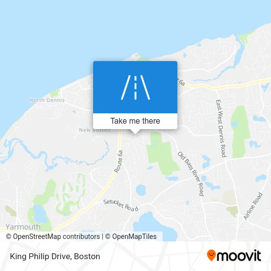 King Philip Drive map