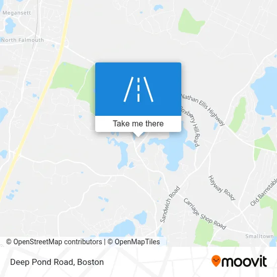 Deep Pond Road map