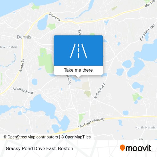 Grassy Pond Drive East map