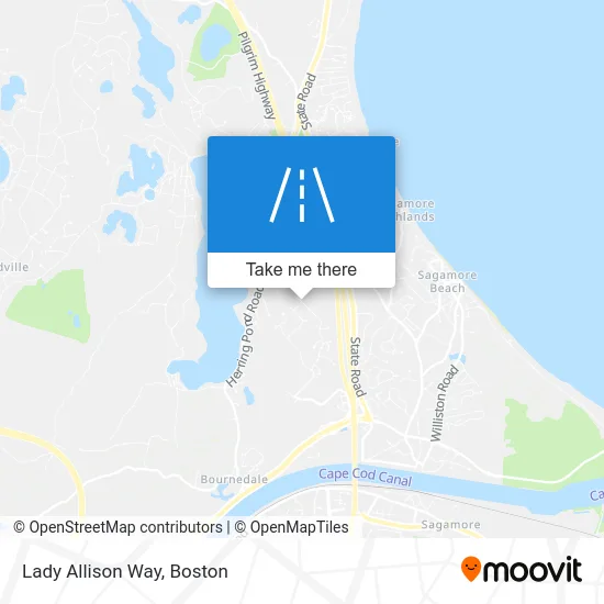 Lady Allison Way map