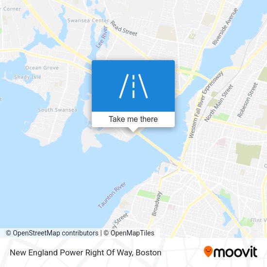 Mapa de New England Power Right Of Way