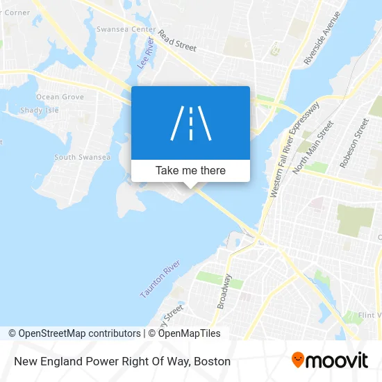 New England Power Right Of Way map