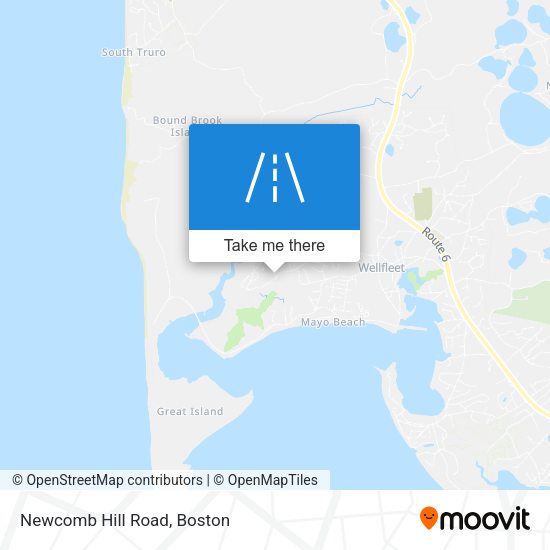 Newcomb Hill Road map