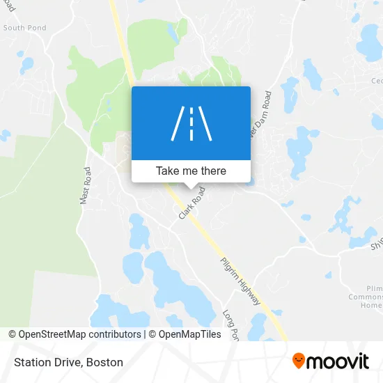 Station Drive map