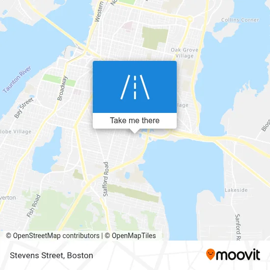 Stevens Street map