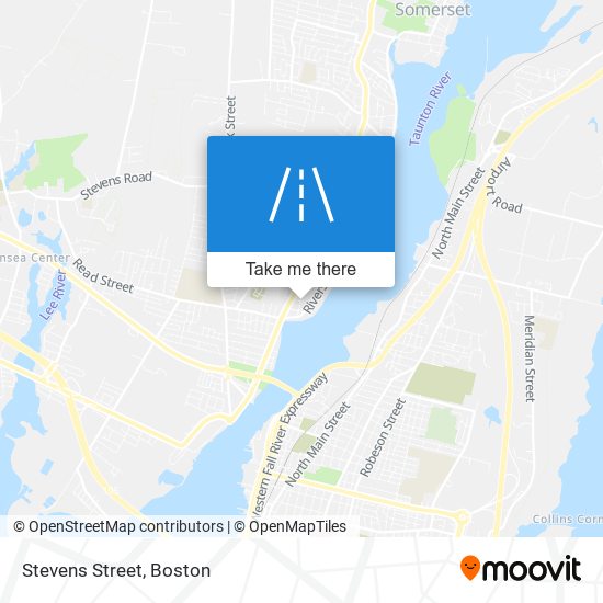 Stevens Street map