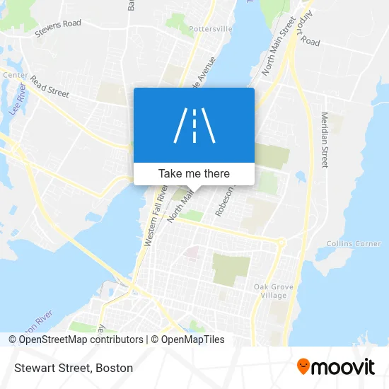 Stewart Street map