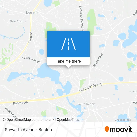 Stewarts Avenue map