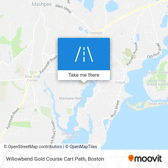 Willowbend Gold Course Cart Path map
