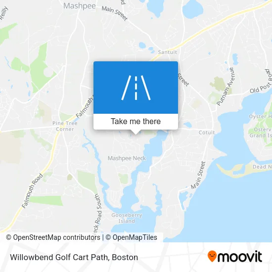 Willowbend Golf Cart Path map
