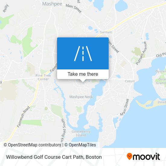 Willowbend Golf Course Cart Path map