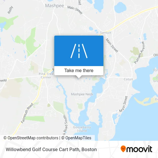 Willowbend Golf Course Cart Path map