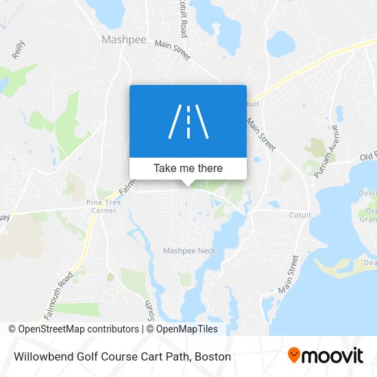 Mapa de Willowbend Golf Course Cart Path